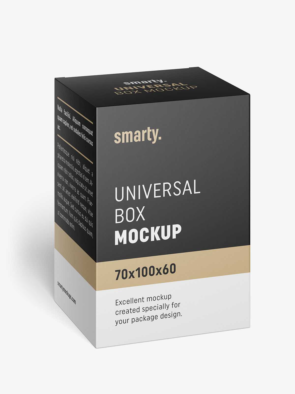 Box mockup / 70x100x60