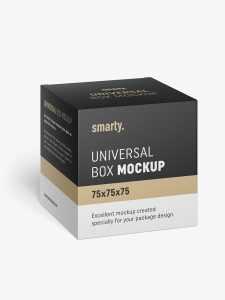 Box mockup / 75x75x75