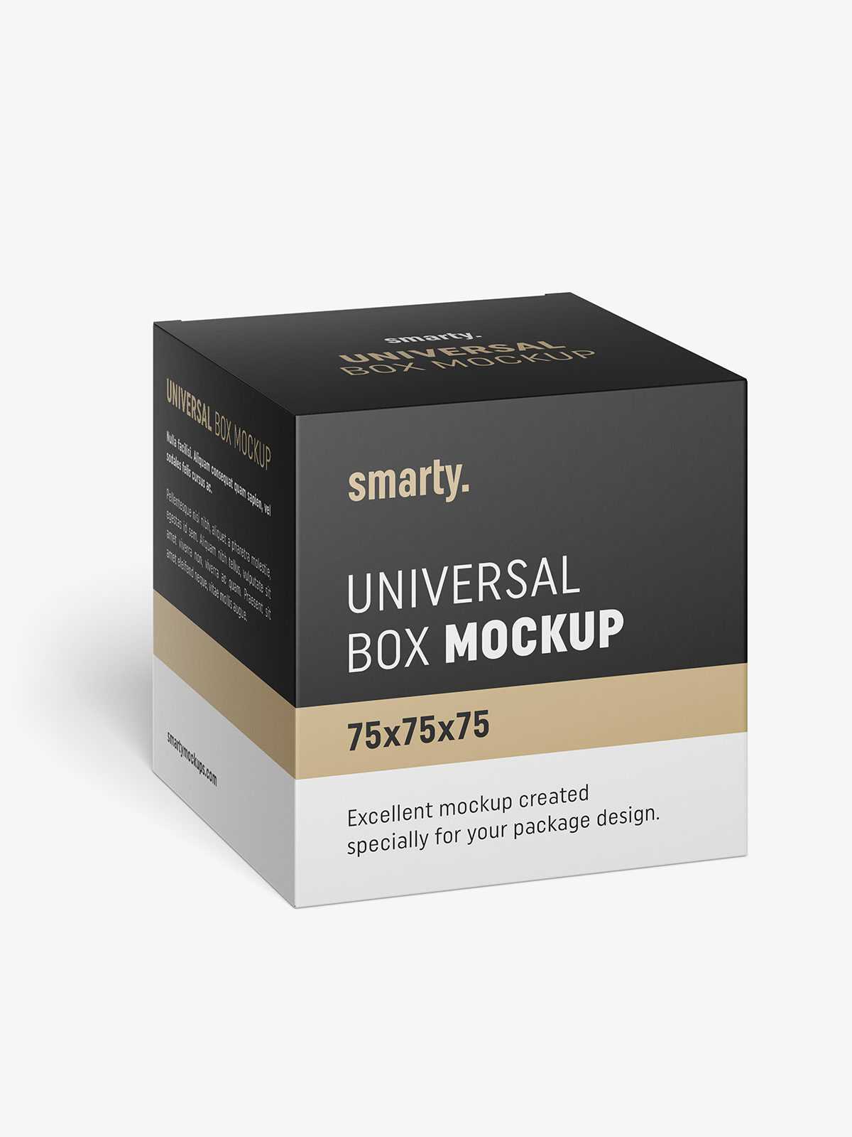 Box mockup / 75x75x75