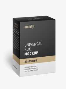 Box mockup / 80x110x50