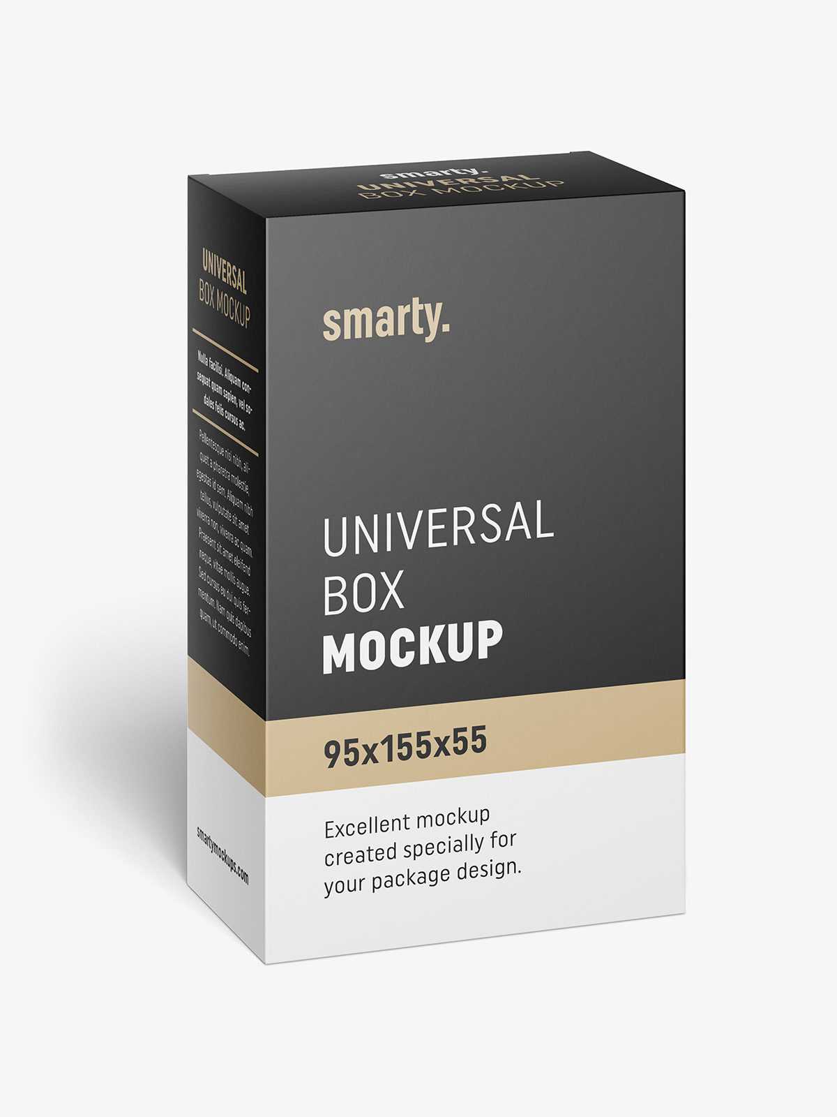 Box mockup / 95x155x55