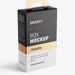 Box with handle mockup