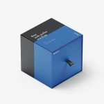Box with puller mockup / 100x100x100 mm