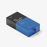 Box with puller mockup / 80x160x40 mm