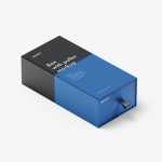 Box with puller mockup / 80x160x50 mm