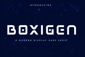 Boxigen Font
