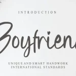 Boyfriend Script Font