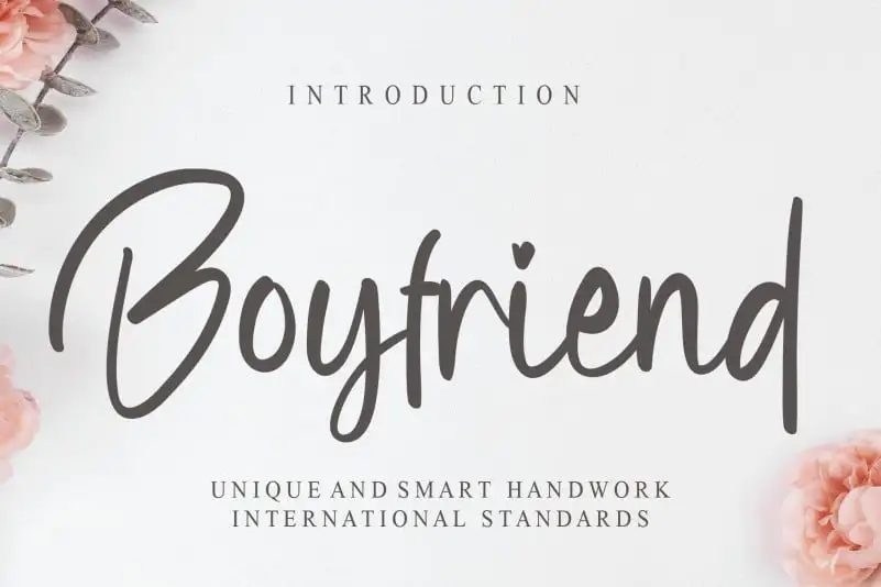Boyfriend Script Font