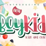 Boykids - Kids And Cute Font - Fonte Grátis Boykids - Kids And Cute Font