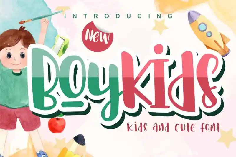 Boykids - Kids And Cute Font