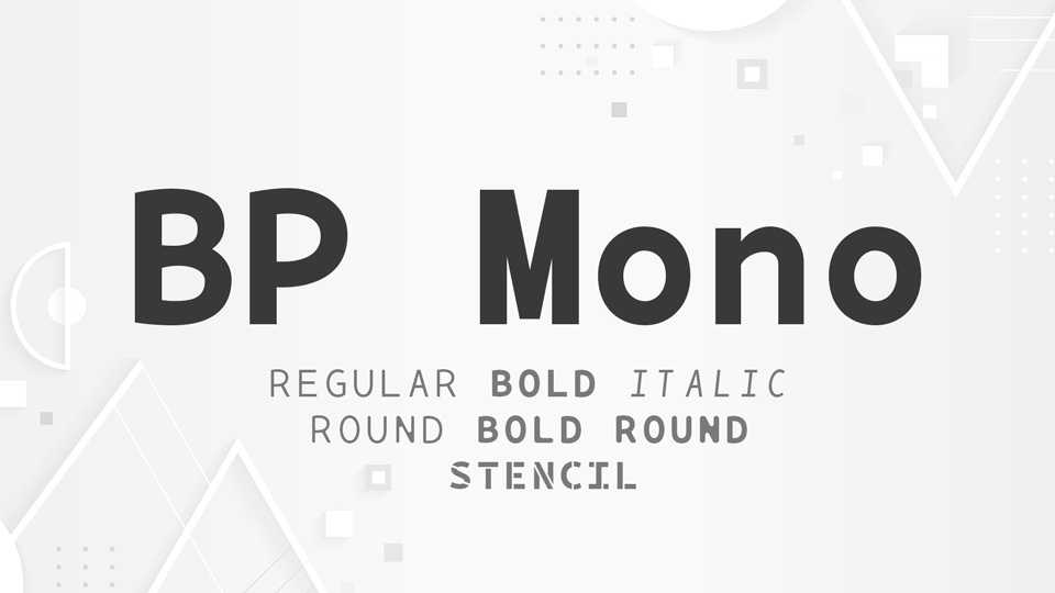 BP Mono Font Family › Fontesk