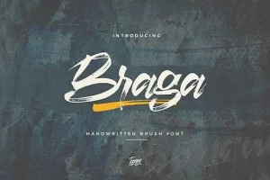 Braga Brush Font