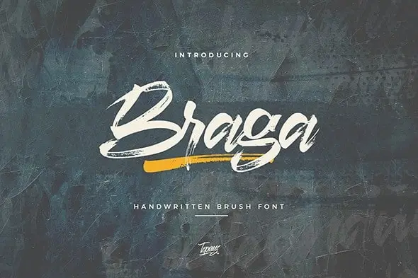 Braga Brush Font