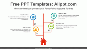 Branch extending upward PowerPoint Diagram Template