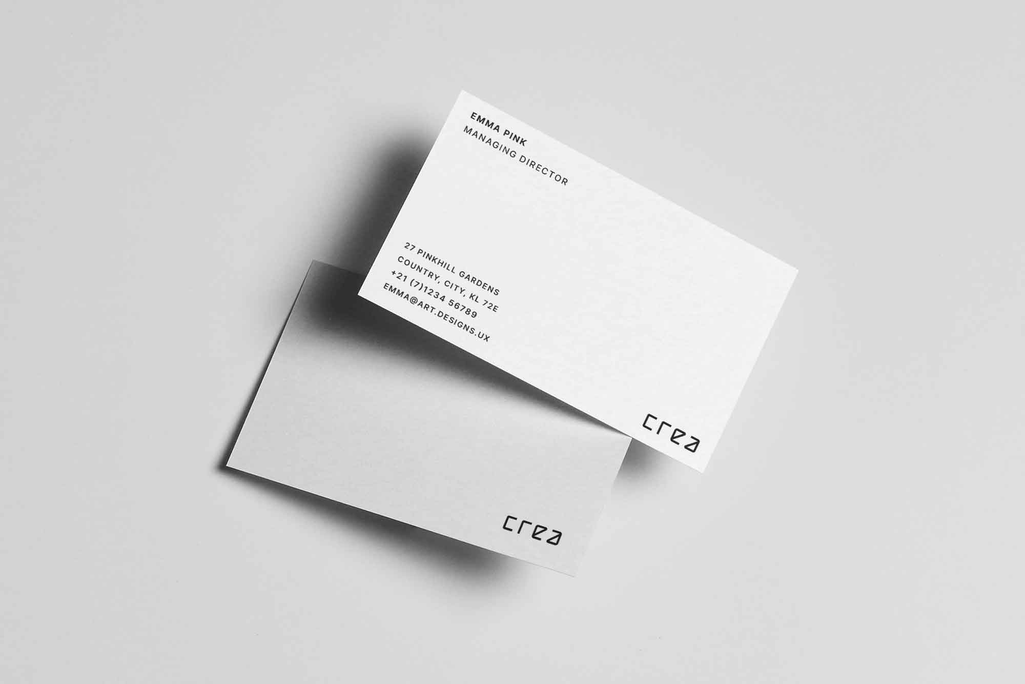 Branding Business Card Mockup 9x5.5cm