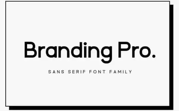 Branding Pro Sans Serif Font Family