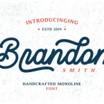 Brandon Smith Monoline Font