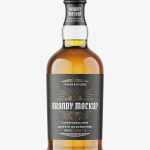 Brandy bottle mockup