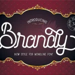 Brandy Monoline Font Duo