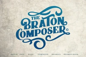 Braton Composer Bold Serif Font