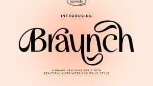 Braunch Font › Fontesk