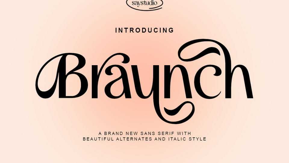 Braunch Font › Fontesk