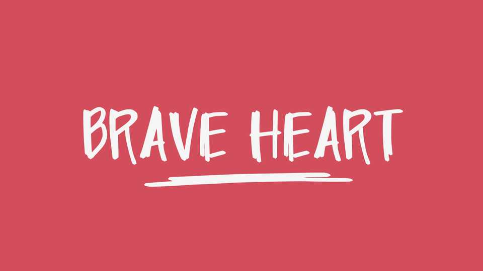 Brave Heart Font › Fontesk