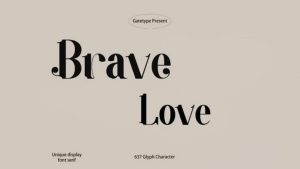 Brave Love Font › Fontesk