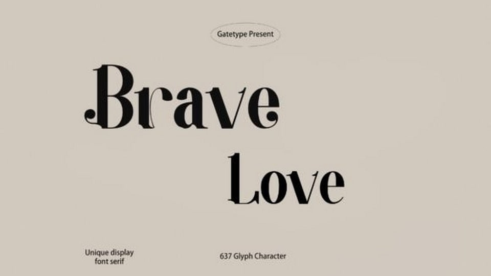 Brave Love Font › Fontesk