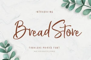 Bread Store Script Font