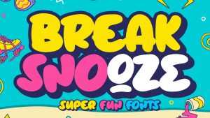 Break Snooze Font › Fontesk