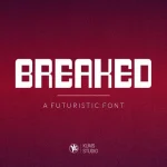 Breaked Display Font