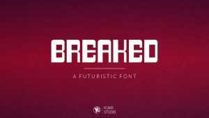 Breaked Display font › Fontesk