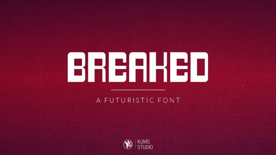 Breaked Display font › Fontesk