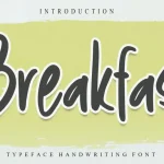 Breakfast Brush Font