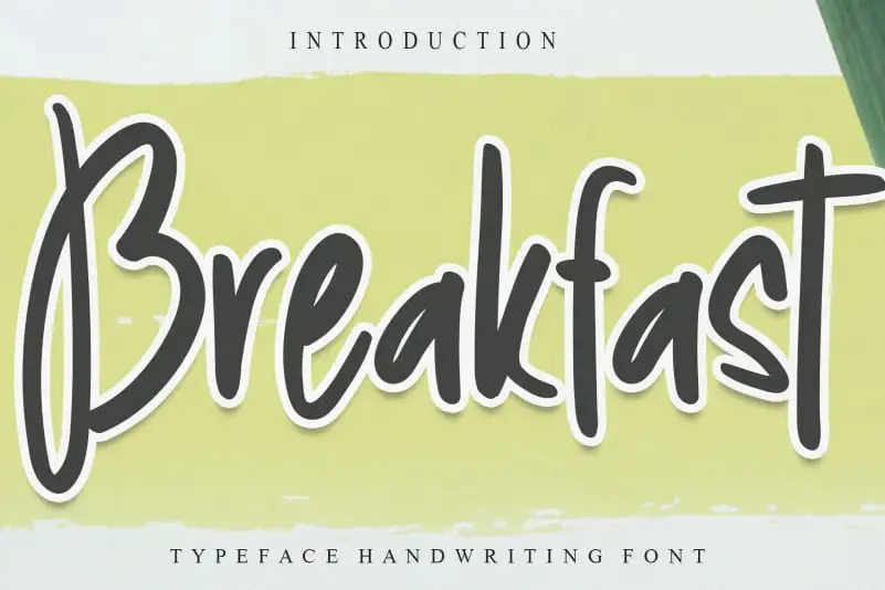 Breakfast Brush Font