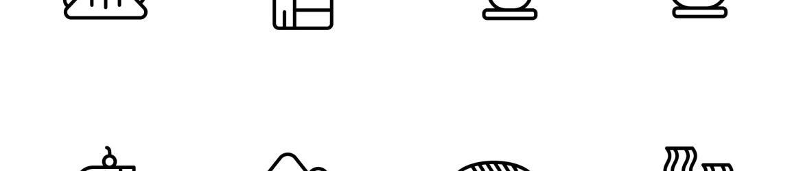 Breakfast Line Icons (AI, EPS, SVG)