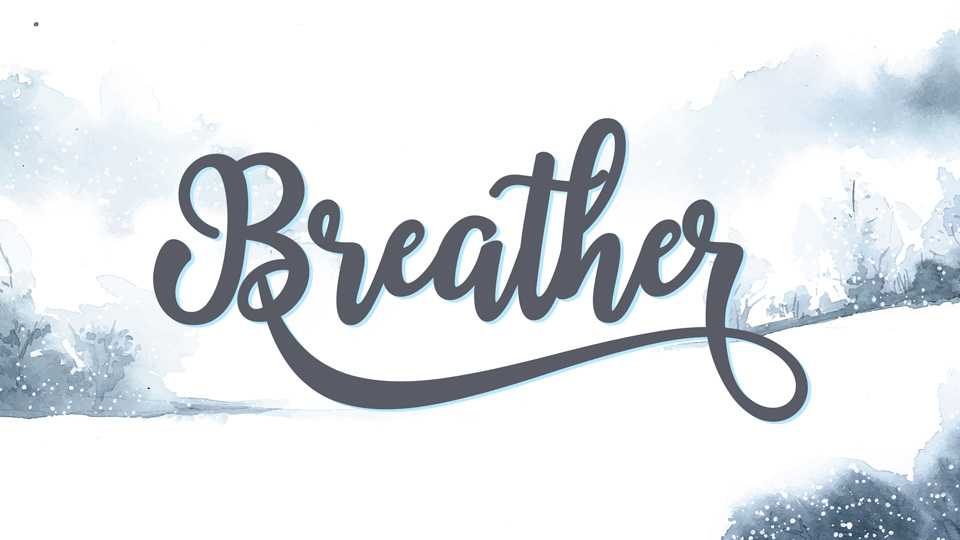 Breather Script Font › Fontesk