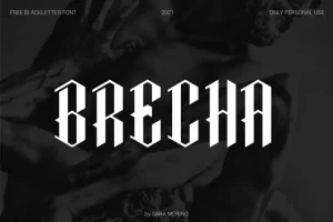 Brecha Blackletter Display Font
