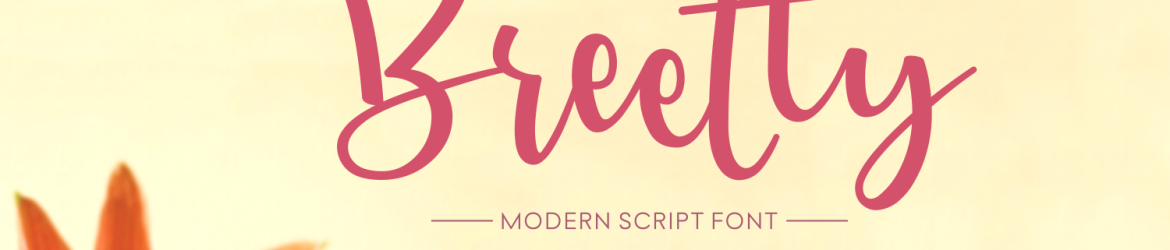 Breetty Script Font