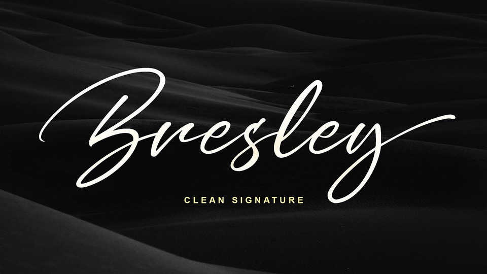 Bresley Script Font › Fontesk