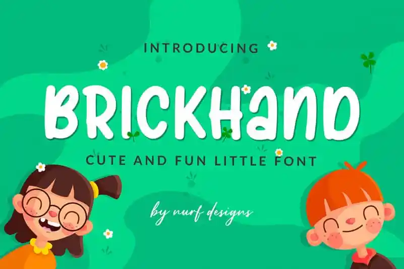 Brickhand Display Font