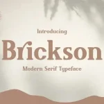 Brickson Serif Font