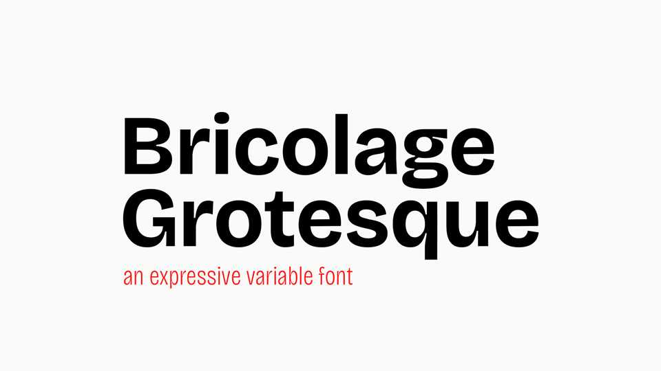 Bricolage Grotesque Font › Fontesk