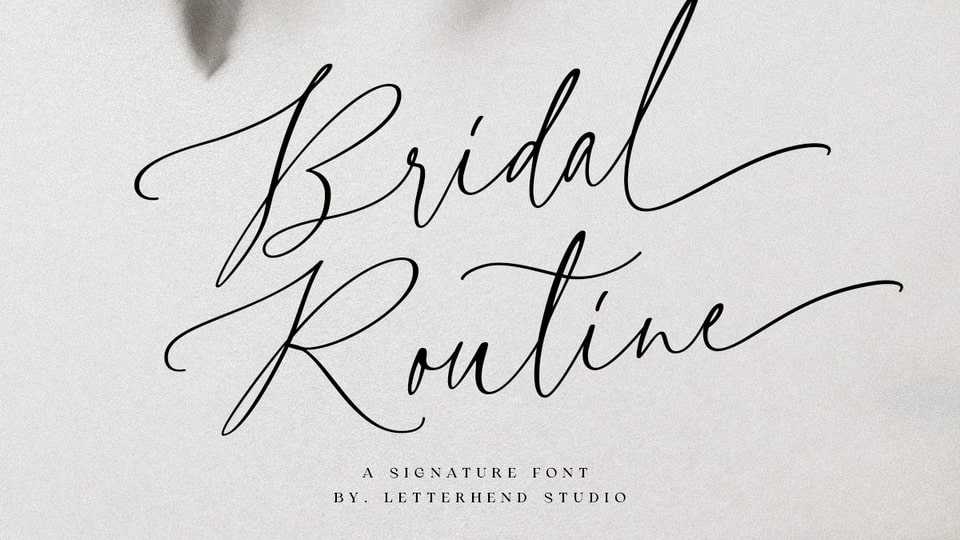 Bridal Routine Font › Fontesk