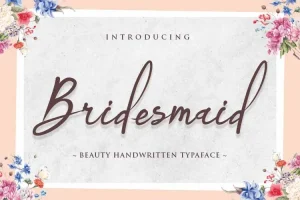 Bridesmaid Font