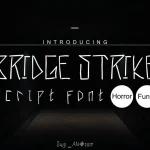 Bridge Strike Script Font - Fonte Grátis Bridge Strike Script Font
