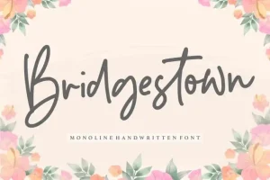 Bridgestown Monoline Handwritten Font
