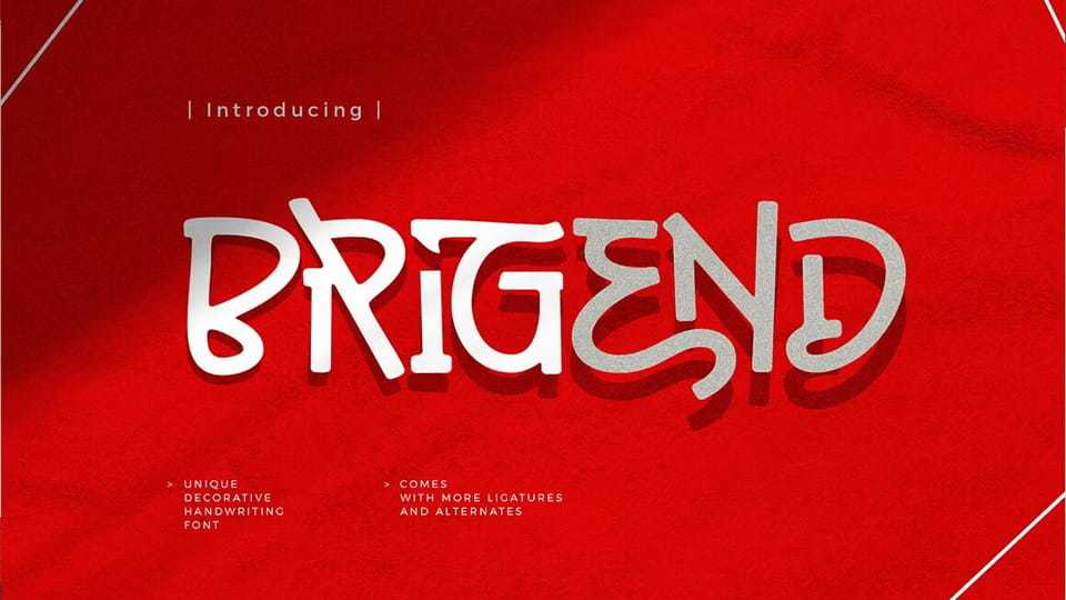 Brigend Font › Fontesk