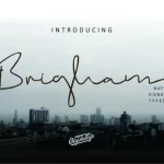 Brigham Signature Font